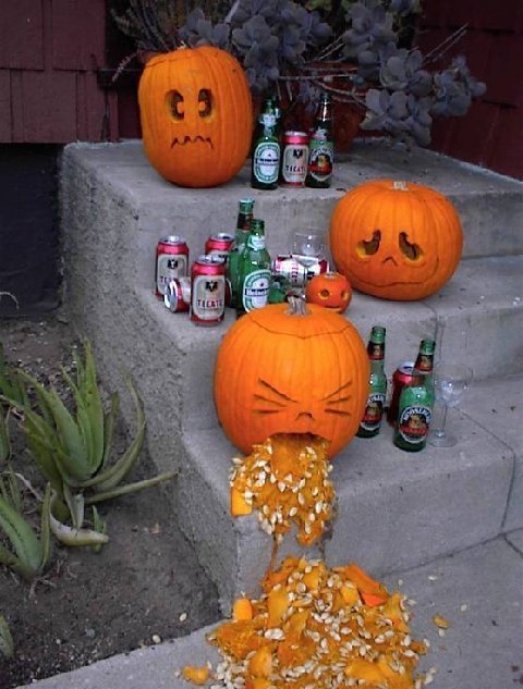 Watch out for drunken pumpkins!