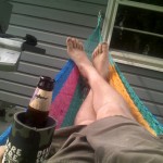 Just chillin in the Hammock, drinking a Dogfish Head